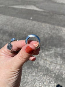 sterling silver donut ring READY TO SHIP.